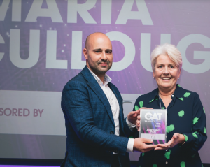 Maria McCullough receives CAT 2023 Outstanding Achievement Award.